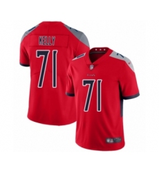 Youth Tennessee Titans #71 Dennis Kelly Limited Red Inverted Legend Football Jersey