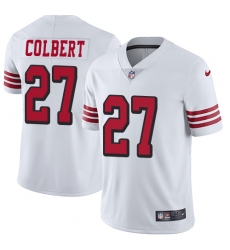 Men's Nike San Francisco 49ers #27 Adrian Colbert Limited White Rush Vapor Untouchable NFL Jersey