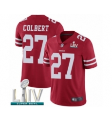 Men's San Francisco 49ers #27 Adrian Colbert Red Team Color Vapor Untouchable Limited Player Super Bowl LIV Bound Football Jersey