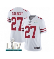 Men's San Francisco 49ers #27 Adrian Colbert White Vapor Untouchable Limited Player Super Bowl LIV Bound Football Jersey