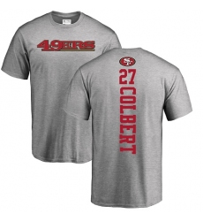 NFL Nike San Francisco 49ers #27 Adrian Colbert Ash Backer T-Shirt