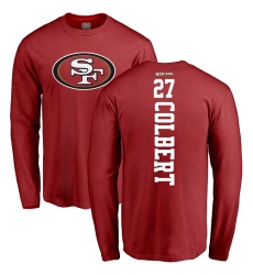 NFL Nike San Francisco 49ers #27 Adrian Colbert Red Backer Long Sleeve T-Shirt