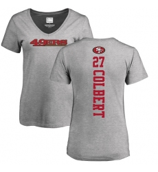 NFL Women's Nike San Francisco 49ers #27 Adrian Colbert Ash Backer T-Shirt