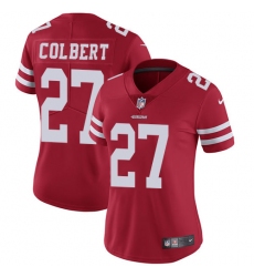 Women Nike San Francisco 49ers #27 Adrian Colbert Red Team Color Vapor Untouchable Elite Player NFL Jersey