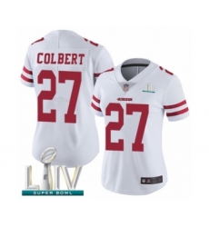 Women's San Francisco 49ers #27 Adrian Colbert White Vapor Untouchable Limited Player Super Bowl LIV Bound Football Jersey