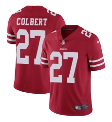 Youth Nike San Francisco 49ers #27 Adrian Colbert Red Team Color Vapor Untouchable Limited Player NFL Jersey