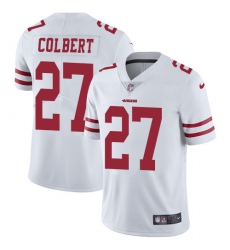 Youth Nike San Francisco 49ers #27 Adrian Colbert White Vapor Untouchable Limited Player NFL Jersey