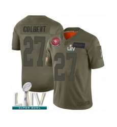 Youth San Francisco 49ers #27 Adrian Colbert Limited Olive 2019 Salute to Service Super Bowl LIV Bound Football Jersey