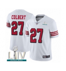 Youth San Francisco 49ers #27 Adrian Colbert Limited White Rush Vapor Untouchable Super Bowl LIV Bound Football Jersey