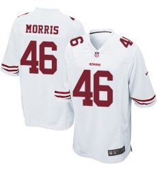 Men's Nike San Francisco 49ers #46 Alfred Morris Game White NFL Jersey