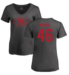 NFL Women's Nike San Francisco 49ers #46 Alfred Morris Ash One Color T-Shirt