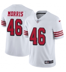 Youth Nike San Francisco 49ers #46 Alfred Morris Limited White Rush Vapor Untouchable NFL Jersey
