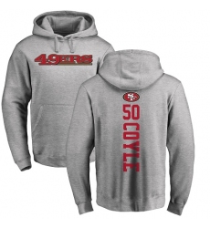 NFL Nike San Francisco 49ers #50 Brock Coyle Ash Backer Pullover Hoodie