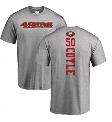 NFL Nike San Francisco 49ers #50 Brock Coyle Ash Backer T-Shirt