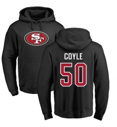 NFL Nike San Francisco 49ers #50 Brock Coyle Black Name & Number Logo Pullover Hoodie