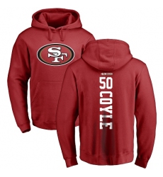 NFL Nike San Francisco 49ers #50 Brock Coyle Red Backer Pullover Hoodie