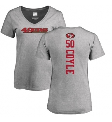 NFL Women's Nike San Francisco 49ers #50 Brock Coyle Ash Backer T-Shirt