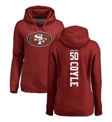 NFL Women's Nike San Francisco 49ers #50 Brock Coyle Red Backer Pullover Hoodie