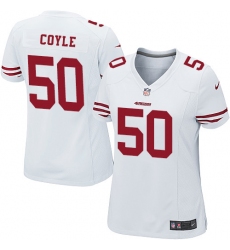 Women Nike San Francisco 49ers #50 Brock Coyle Game White NFL Jersey