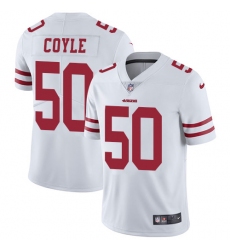 Youth Nike San Francisco 49ers #50 Brock Coyle White Vapor Untouchable Elite Player NFL Jersey