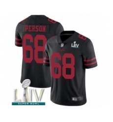 Men's San Francisco 49ers #68 Mike Person Black Alternate Vapor Untouchable Limited Player Super Bowl LIV Bound Football Jersey