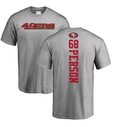 NFL Nike San Francisco 49ers #68 Mike Person Ash Backer T-Shirt