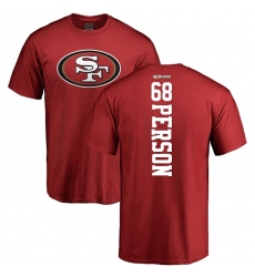 NFL Nike San Francisco 49ers #68 Mike Person Red Backer T-Shirt