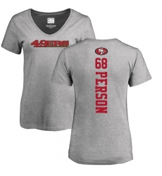 NFL Women's Nike San Francisco 49ers #68 Mike Person Ash Backer T-Shirt
