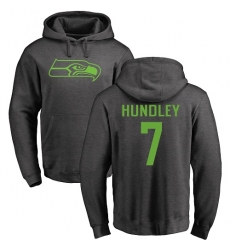 NFL Nike Seattle Seahawks #7 Brett Hundley Ash One Color Pullover Hoodie