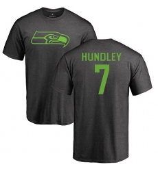 NFL Nike Seattle Seahawks #7 Brett Hundley Ash One Color T-Shirt