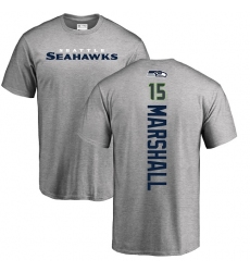 NFL Nike Seattle Seahawks #15 Brandon Marshall Ash Backer T-Shirt