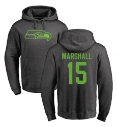 NFL Nike Seattle Seahawks #15 Brandon Marshall Ash One Color Pullover Hoodie