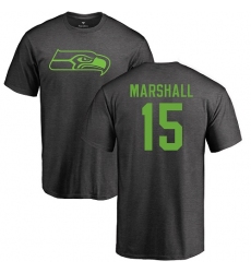 NFL Nike Seattle Seahawks #15 Brandon Marshall Ash One Color T-Shirt