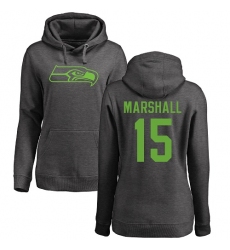 NFL Women's Nike Seattle Seahawks #15 Brandon Marshall Ash One Color Pullover Hoodie
