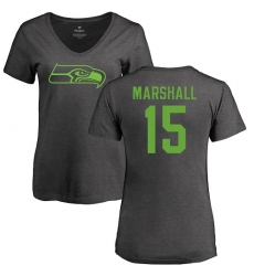 NFL Women's Nike Seattle Seahawks #15 Brandon Marshall Ash One Color T-Shirt