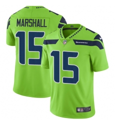 Youth Nike Seattle Seahawks #15 Brandon Marshall Limited Green Rush Vapor Untouchable NFL Jersey