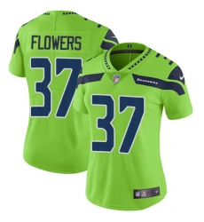 Women Nike Seattle Seahawks #37 Tre Flowers Limited Green Rush Vapor Untouchable NFL Jersey