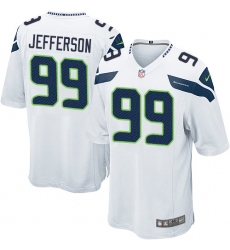 Men's Nike Seattle Seahawks #99 Quinton Jefferson Game White NFL Jersey