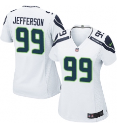 Women Nike Seattle Seahawks #99 Quinton Jefferson Game White NFL Jersey