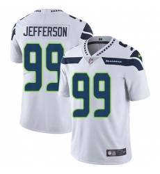 Youth Nike Seattle Seahawks #99 Quinton Jefferson White Vapor Untouchable Limited Player NFL Jersey