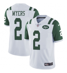 Men's Nike New York Jets #2 Jason Myers White Vapor Untouchable Limited Player NFL Jersey