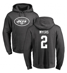 NFL Nike New York Jets #2 Jason Myers Ash One Color Pullover Hoodi