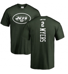 NFL Nike New York Jets #2 Jason Myers Green Backer T-Shirt