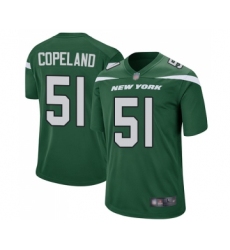 Men's New York Jets #51 Brandon Copeland Game Green Team Color Football Jersey