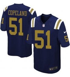 Men's Nike New York Jets #51 Brandon Copeland Game Navy Blue Alternate NFL Jersey
