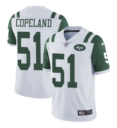 Men's Nike New York Jets #51 Brandon Copeland White Vapor Untouchable Limited Player NFL Jersey