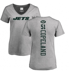 NFL Women's Nike New York Jets #51 Brandon Copeland Ash Backer T-Shirt