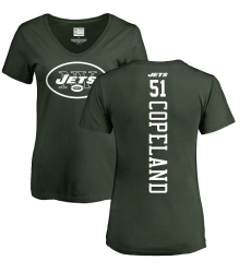 NFL Women's Nike New York Jets #51 Brandon Copeland Green Backer T-Shirt