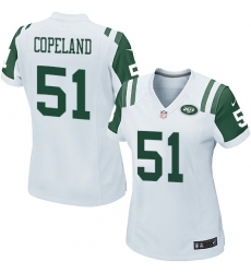 Women Nike New York Jets #51 Brandon Copeland Game White NFL Jersey