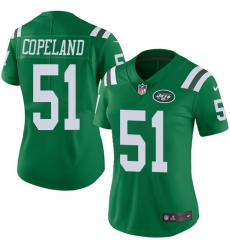 Women Nike New York Jets #51 Brandon Copeland Limited Green Rush Vapor Untouchable NFL Jersey